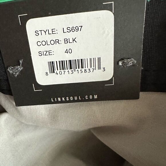 NWT LinkSoul Men’s Boardwalker Golf Short Hybrid Swim Land/Sea Black Palm Sz 40 - Picture 8 of 8